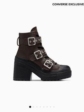 Chuck 70 De Luxe Heel Leather & Buckles